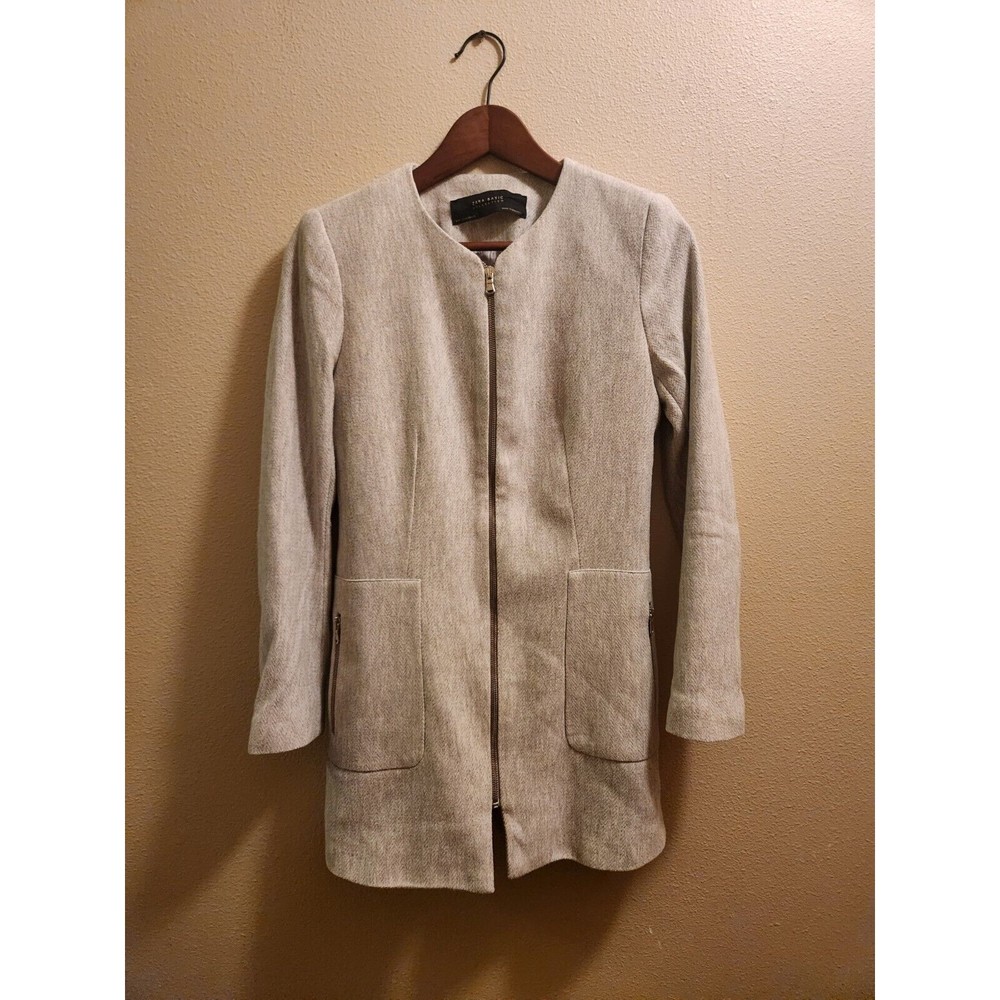 Zara Basic Collection Womens Jacket Gray Size S - image 1